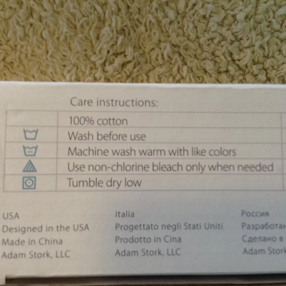 NWOT Adam Stork Cotton Muslin Swaddle Blankets; Babycore, Newborn, UNISEX, Soft